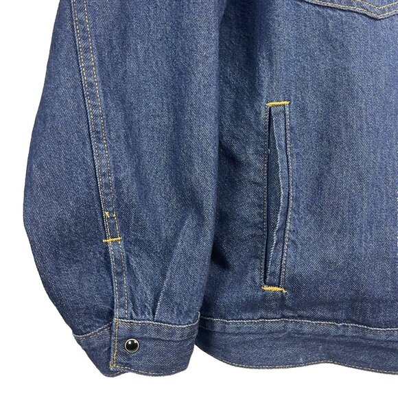 Levis Big E Premium Oversized Western Trucker Shacket sz 2XL/3XL 60x30 True Fit - Picture 6 of 10